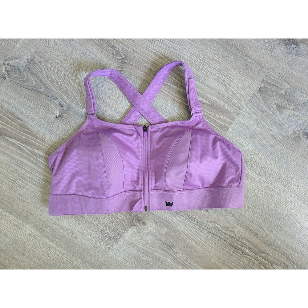 Shefit High Impact Ultimate Sports Bra 3 Luxe Violet Mist Zip Front Adjustable